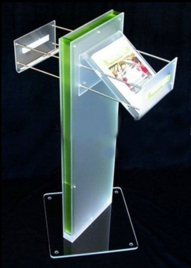 半透明亚克力组合展示架 有机玻璃组合讲台展架 亚克力组合展架