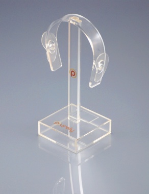 透明亚克力耳机展示架 有机玻璃耳机展架 压克力耳机展示架